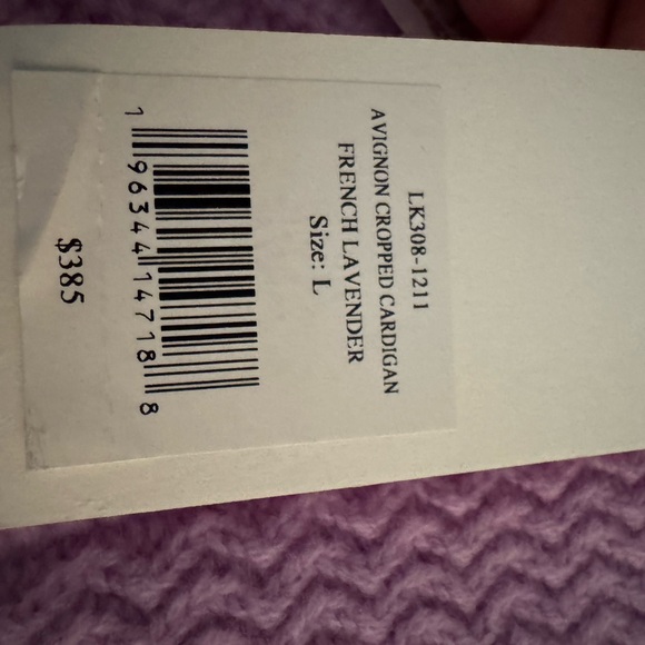 NWT LOVESHACKFANCY LARGE AVIGNON CROPPED WOOL/CASHMERE CARDIGAN - Picture 6 of 13